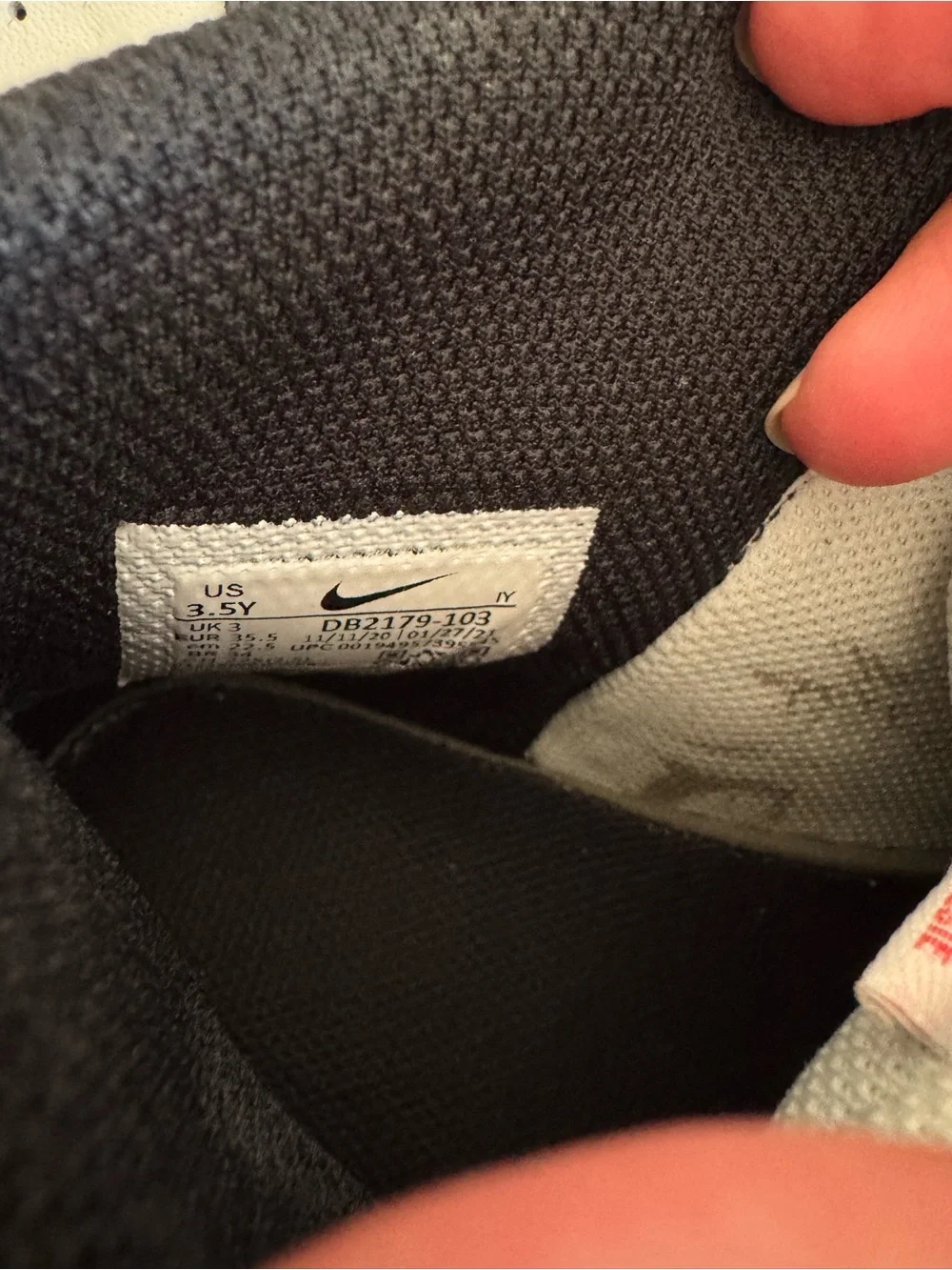 Nike Kids Black and White Mid-Top Sneakers